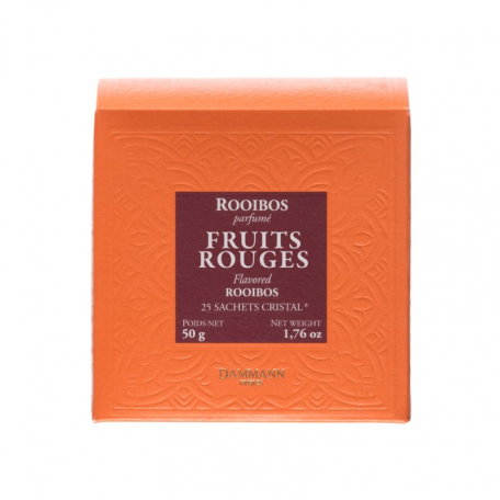 ROOIBOS FRUITS ROUGES - Boite 25 sachets Cristal individuels